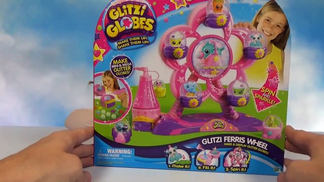 Шарики с водой и блёстками игрушки на карусели распаковка игрушки Glitzi Globes toys unboxing