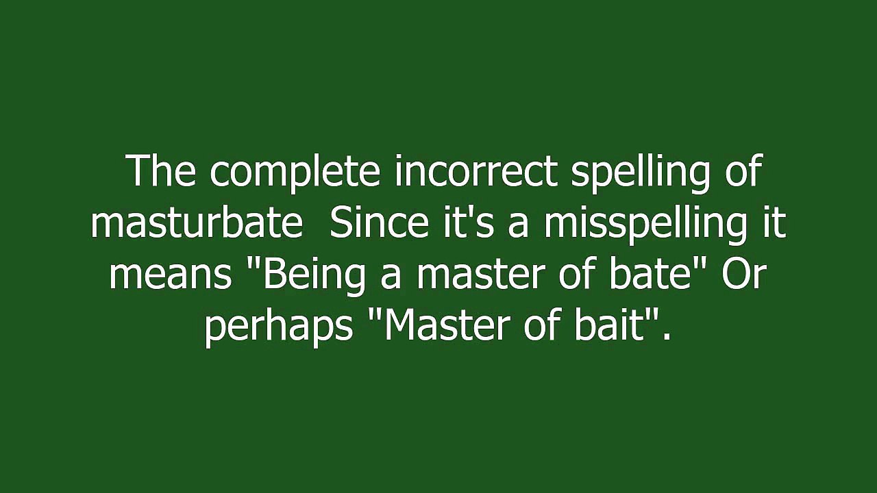 masterbate meaning and pronunciation video Dailymotion