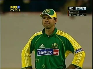 Don t laugh at Mitchell Johnson funny fail  gets hit  OUT OF THE GROUND  on debut in 2005
