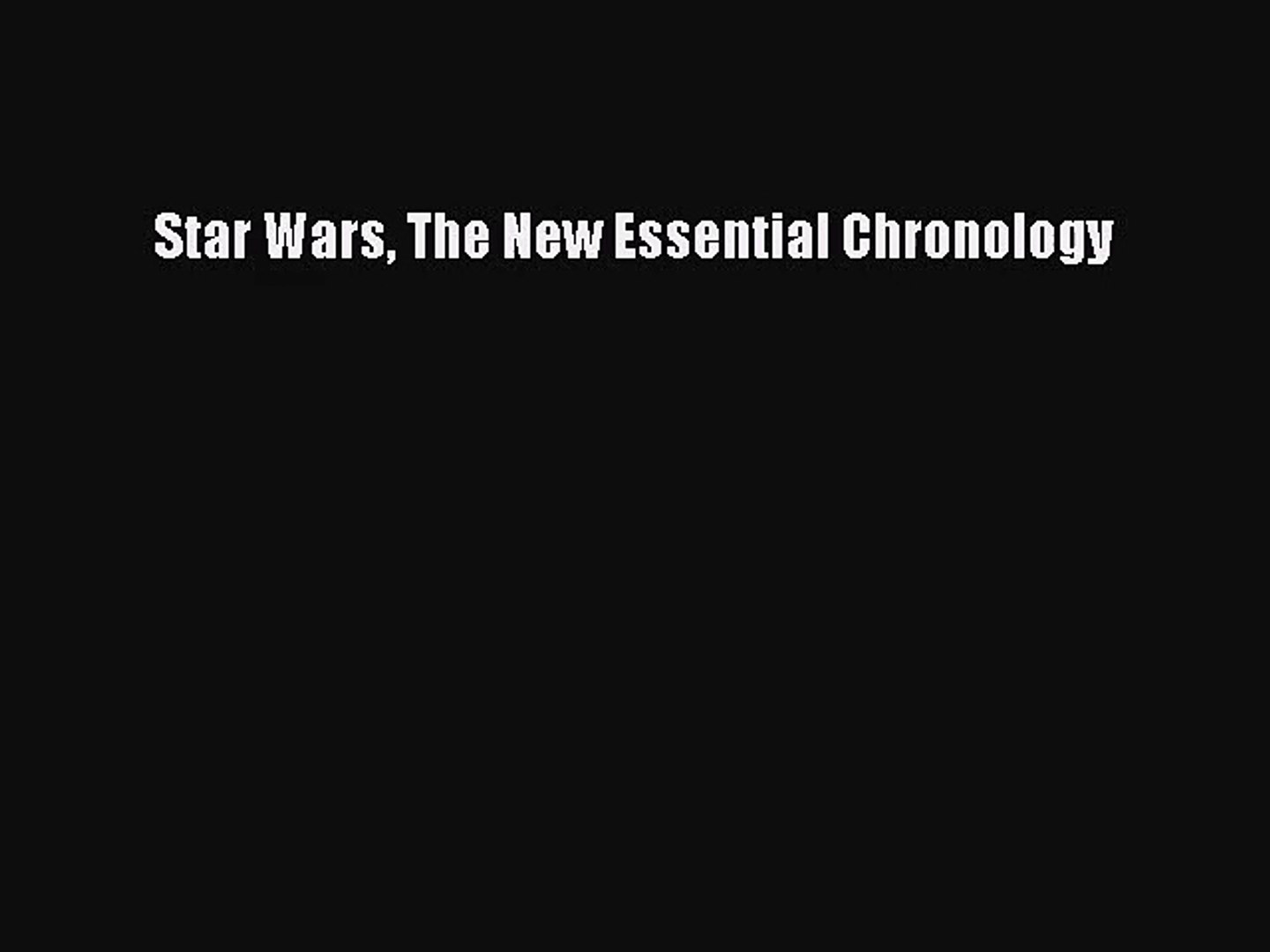 the new essential chronology