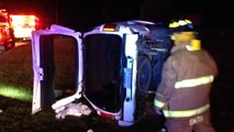 Father Daughter Hospitalized After Rollover Wreck On 76 Late Monday