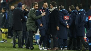 Roberto Mancini accuses Napoli manager Maurizio Sarri of homophobic slur during dramatic Coppa Italia touchline bust-up