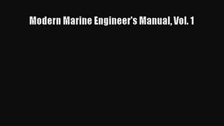 [PDF Download] Modern Marine Engineer's Manual Vol. 1 [PDF] Full Ebook