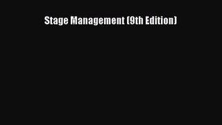 [PDF Download] Stage Management (9th Edition) [PDF] Online
