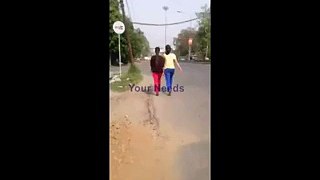 Vulgar Act by Boys with Two Girls on Road (Exclusive Video)