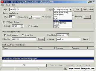 Use Brutus to crack a box running telnet!
