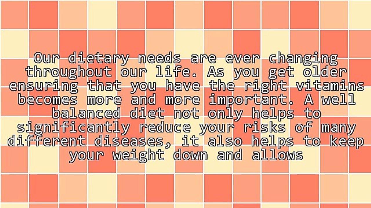Our Ever Changing Dietary Needs