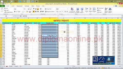 MS Excel Lesson 06