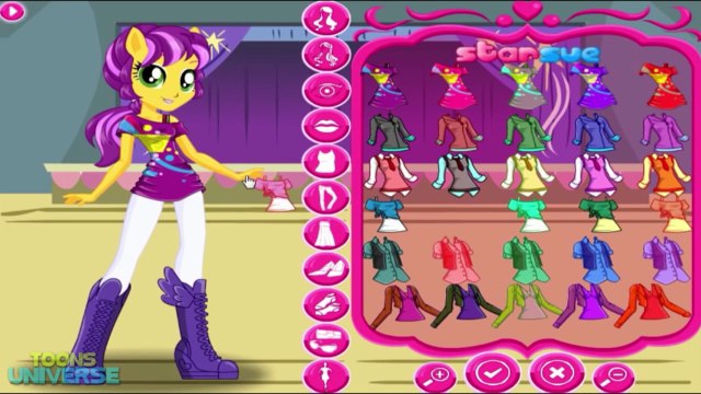 My Little Pony Equestria Girls Wild Rainbow Apple Bloom Scootaloo Sweetie Belle Dress Up Game