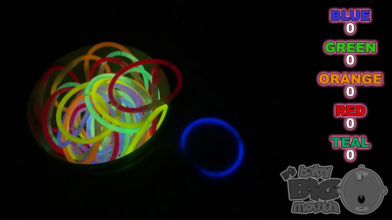 Learn Colours With Glow in the Dark Bracelets! Fun Learning Contest!