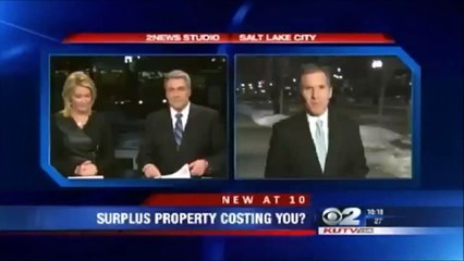 KUTV Reporter Dodges Kiss and Keeps Reporting