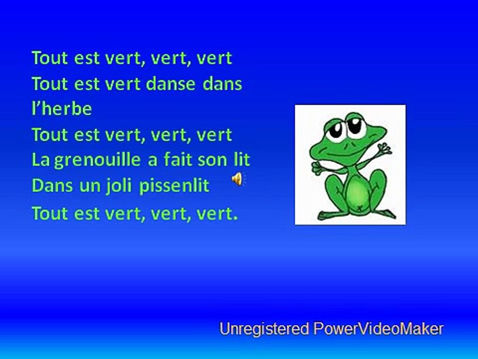la chanson des couleurs