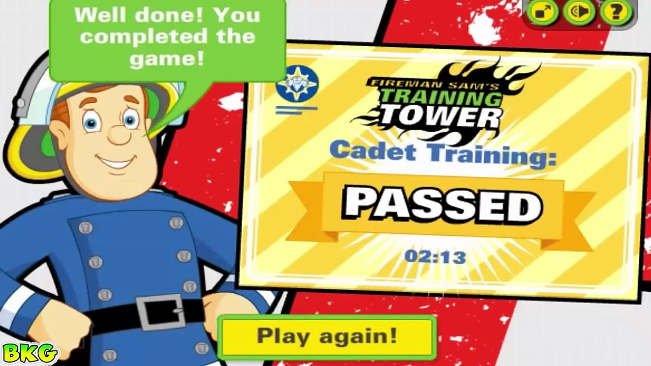 FIREMAN SAM - Fireman Sam\'s Training Tower Gameplay Episode - Best Kid Games