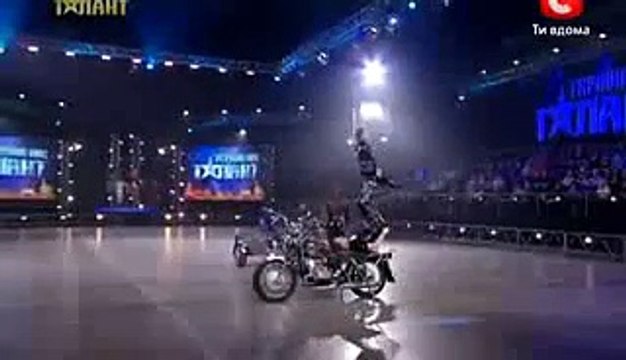 Amazing Stunt Never Seen On Ukraines Got Talent