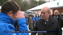 Avalanche à Valfréjus : l'hommage de Le Drian aux militaires