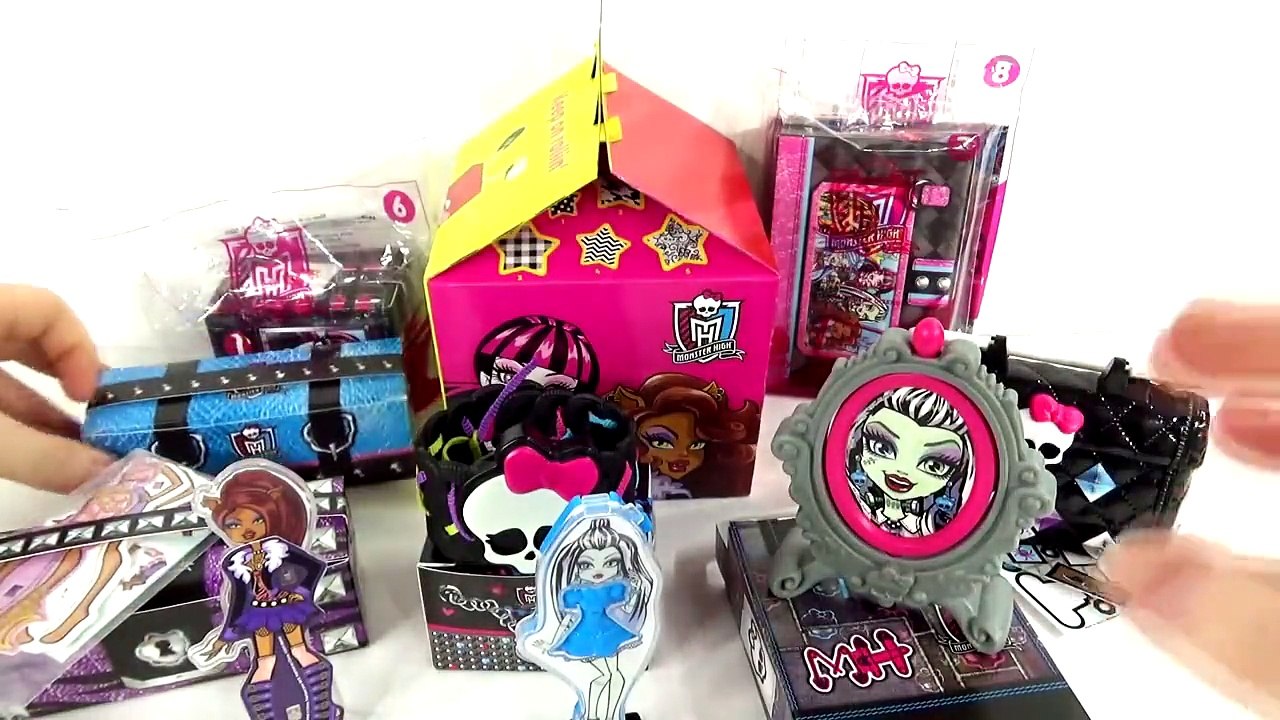 FULL SET MONSTER HIGH McDONALDS HAPPY MEAL TOYS FOR 2015