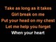 Keith Urban Break on me Karaoke lyrics