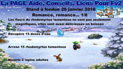 Farmville 2 Mission du 26 janvier Stand à fondue en 8 étapes