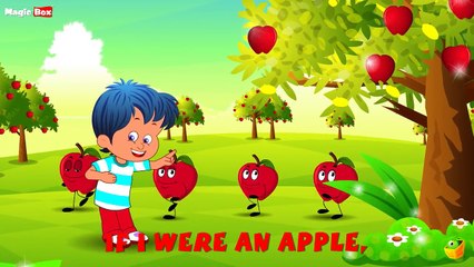 Karaoke: If I Were An Apple Songs With Lyrics Cartoon/Animated Rhymes For Kids