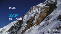 ZAP DU JOUR #335 : Un skieur tombe du mauvais côté de la falaise !