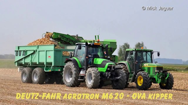 John Deere 6506 & AVR Accent Loonbedrijf Van Hal uien laden
