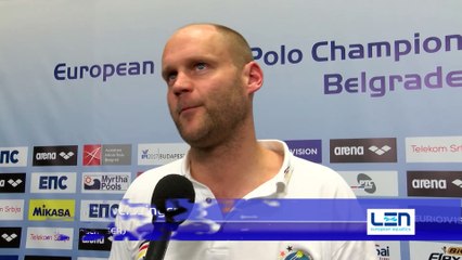 Interviews after Romania won by 14:13 against Germany – Men Ranking Round, Belgrade 2016 European Championships