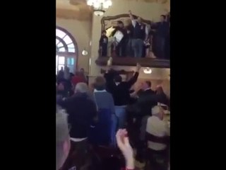 Salutacions feixistes i crits de 'viva Franco' a Canals