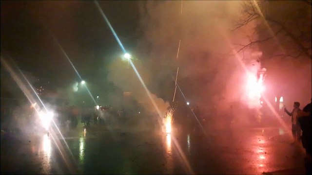 New Year's Eve (Silvester)Firework 2016 at OlympiaPark, München