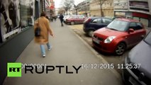 RAW: 66yo woman brutally arrested for jaywalking in Croatia