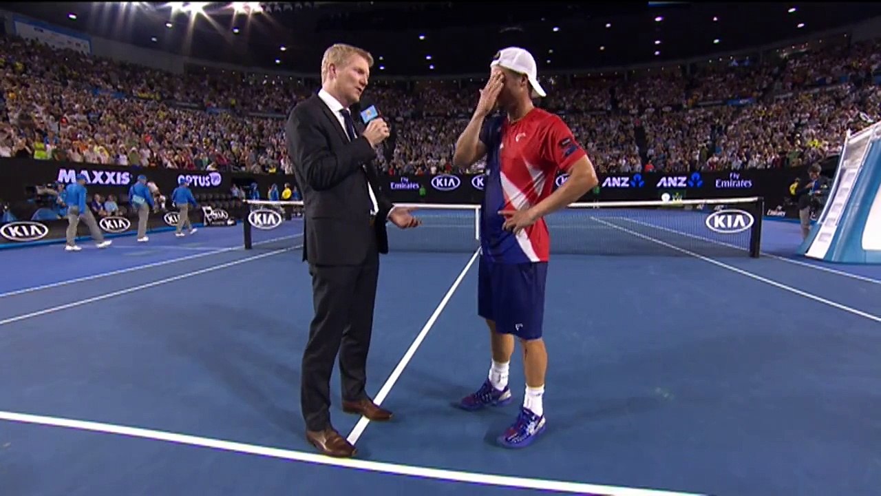 Lleyton Hewitt on-court interview (1R) _ Australian Open 2016