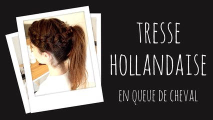 Tresse hollandaise en queue de cheval