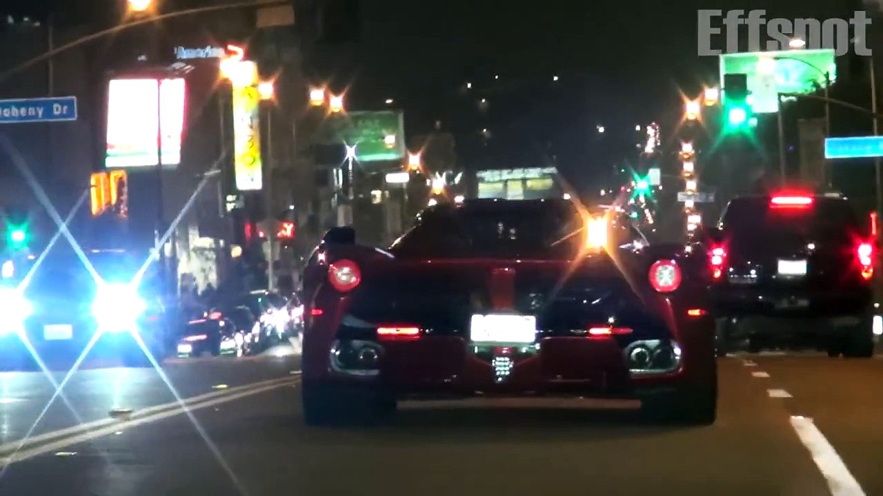 Lewis Hamilton Driving with Justin Bieber in Laferrari at Beverly Hills