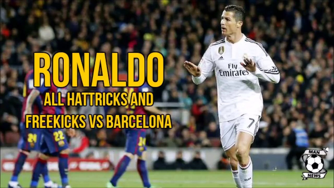 Cristiano Ronaldo all hat-tricks vs FC Barcelona