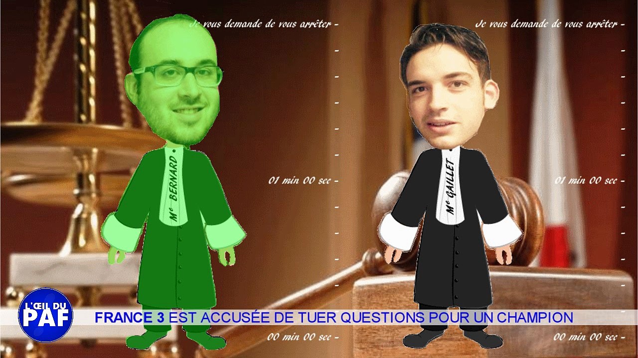 JULIEN LEPERS VIRÉ DE QUESTIONS POUR UN CHAMPION - L'ŒIL DU PAF