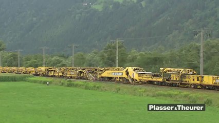 Ce train fabrique et pose les rails sur son passage - Dingue