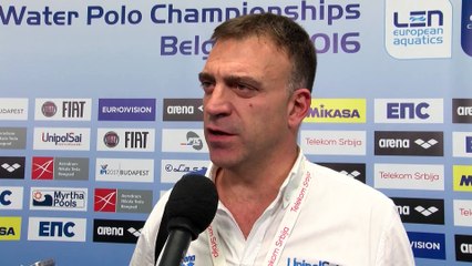 Interviews after Italy won by 10:4 against Greece – Women Quarter Final, Belgrade 2016 European Championships