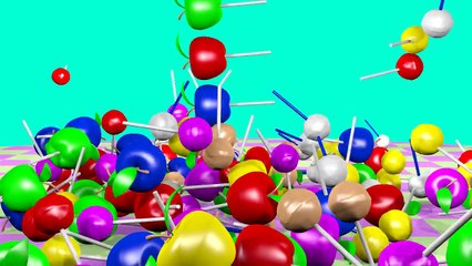 Apple Lollipop Finger Family Rhyme - Daddy Finger Song For Kids 3D