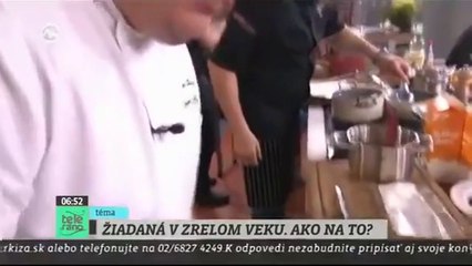 Morning show chef making a line of cocaine on live TV