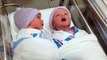Newborn twins talking to each other - Sweet twins