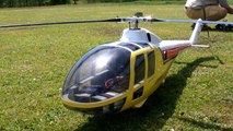 LOCKHEED 286 L WITTE SCALE RC ELECTRIC MODEL HELICOPTER FLIGHT / Turbine meeting 2016 *108