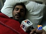 What was going on when terrorists attacked ?Injured guard from Charsadda University