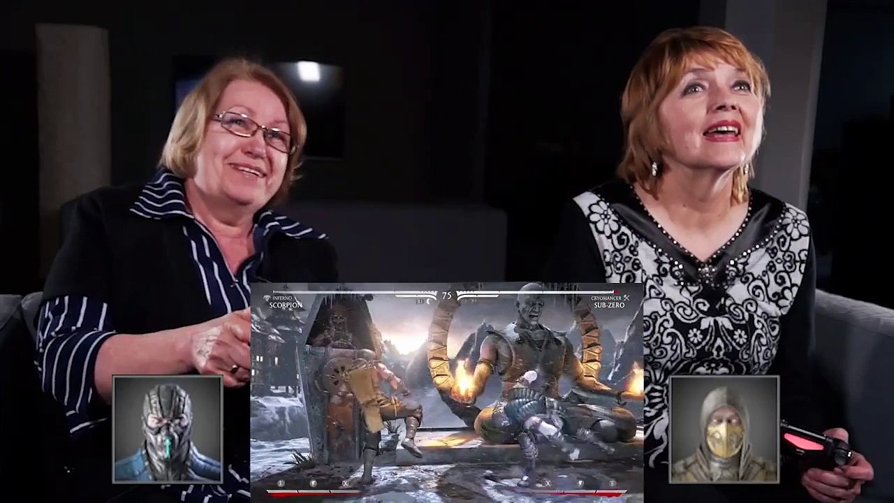 НАШИ РОДИТЕЛИ играют в MORTAL KOMBAT X