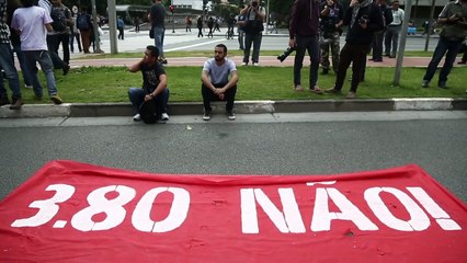 Manifestação contra aumento das tarifas em SP