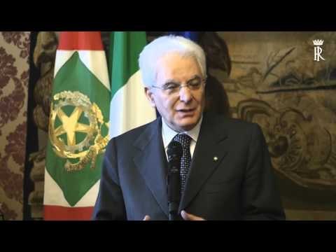Roma - Incontro del Presidente Mattarella con i vincitori del Premio Abbado Award 2015 (20.01.16)