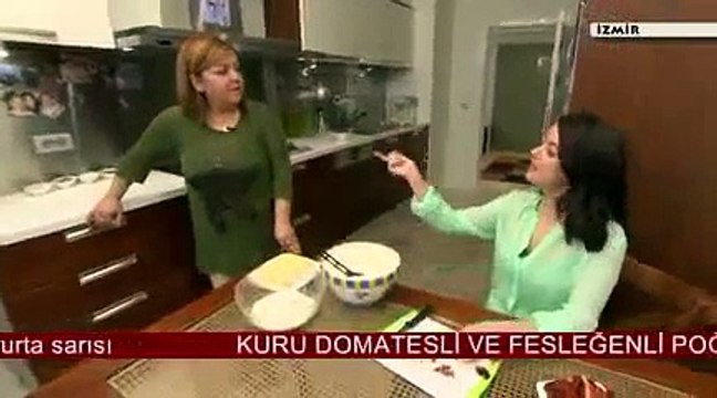 Kuru Domatesli ve Fesleğenli Poğaça Mutfağım İzmir Ayfer Çoruhlu 20 Mayıs 2014