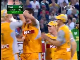 HOW TO HURT AB DEVILLERS, BRUTAL FAST BOWLING SHAUN TAIT.Rare cricket video