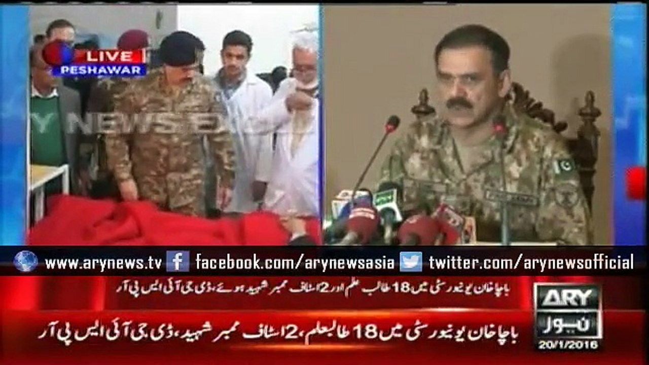 DG ISPR briefs media on Charsadda university at...