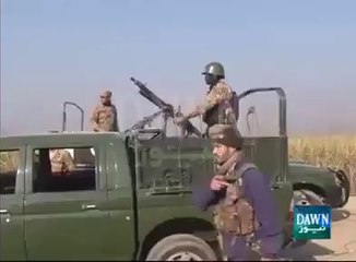 باچا خان یونیورسٹی پر حملے کے بعد کے مناظر
