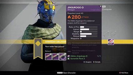 Destiny Taken King: Armsday Weapon Recommendations (Jan 20-24) (1024p FULL HD)