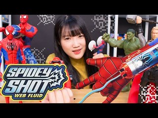거미줄 공격! 어메이징 스파이더맨 거미줄 총-The amazing Spider man SPIdEY shot/toy gun 넹또의 장난감 놀이[또이]